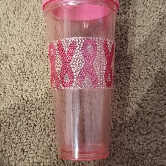 Breast Cancer Awareness Flip Straw Tumbler - Picture 2 of 12